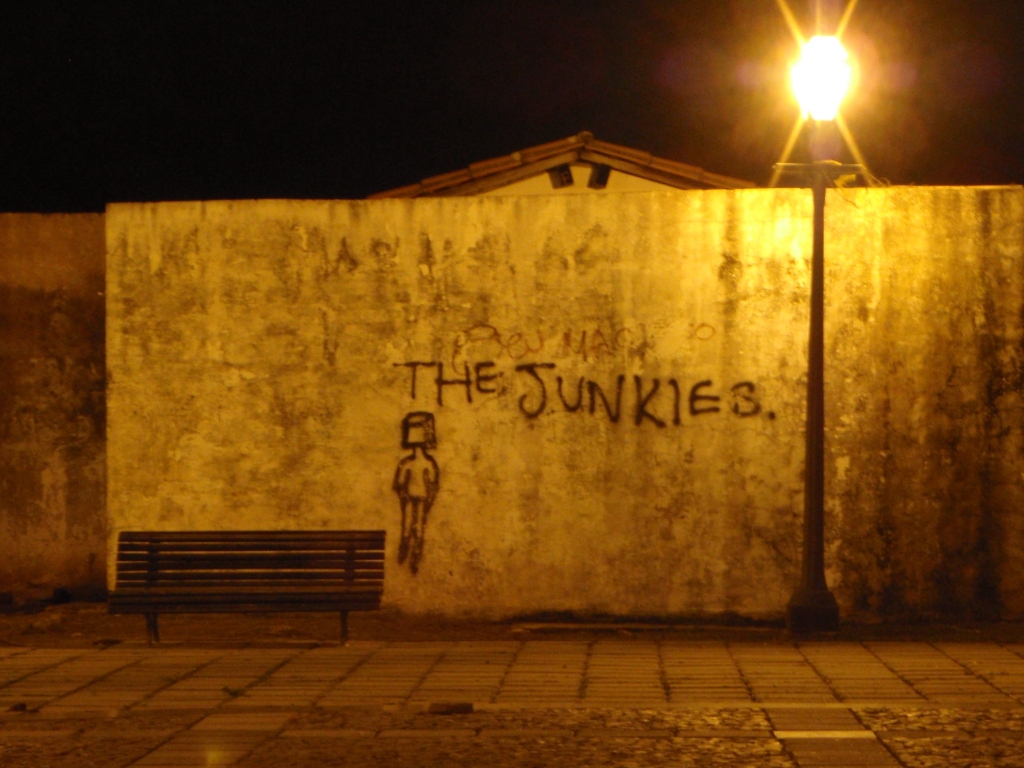 Ok nok ikke lige det bedste eksempel. Men i storbyerne langs Brazilien er der megafed grafiti paa alle gader og straeder